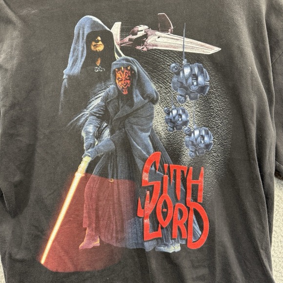 VINTAGE Sith Lord Shirt Mens Size Large Star Wars Lucas Films - Picture 2 of 8